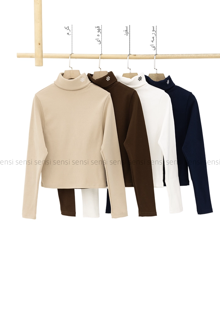 بلوز کبریتی کشی یقه اسکی کد1005175